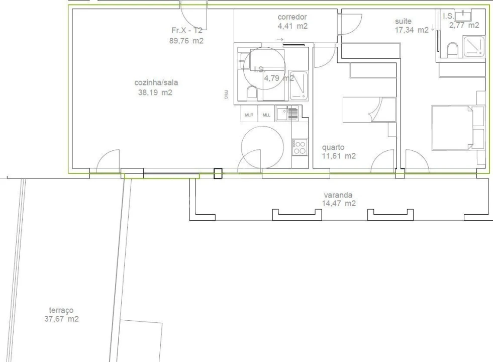 Apartamento T2 para Venda em Tondela e Nandufe Foto 9