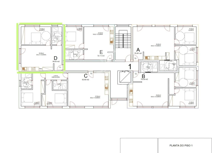 Apartamento T1 para Venda em Tondela e Nandufe Foto 5