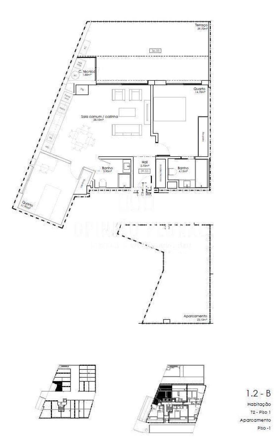 Apartamento T2 para Venda em Gulpilhares e Valadares Foto 14