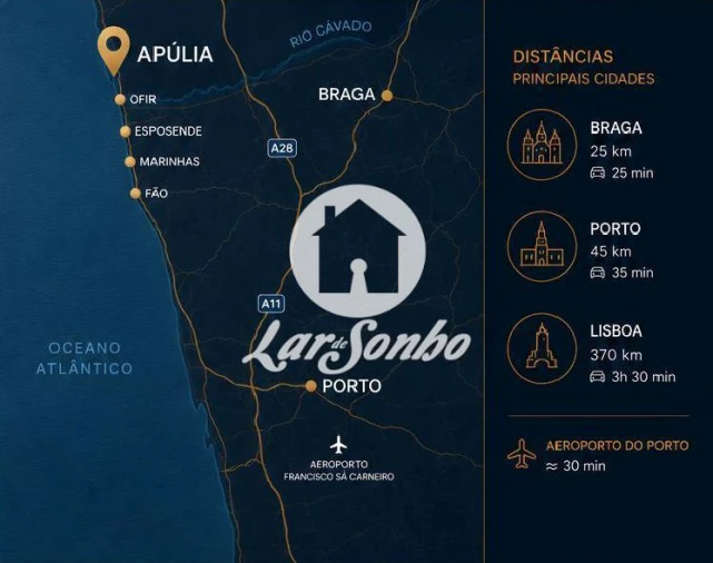 Apartamento T2 para Venda em Apúlia e Fão Foto 19