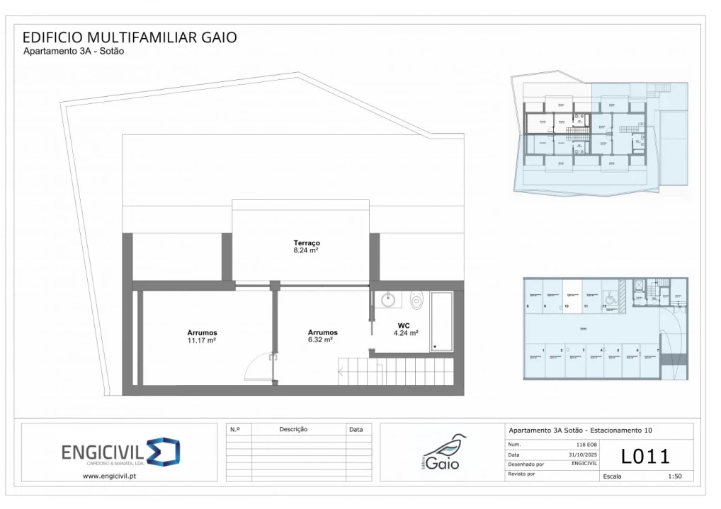 Apartamento T3 para Venda em Oliveira do Bairro Planta 2