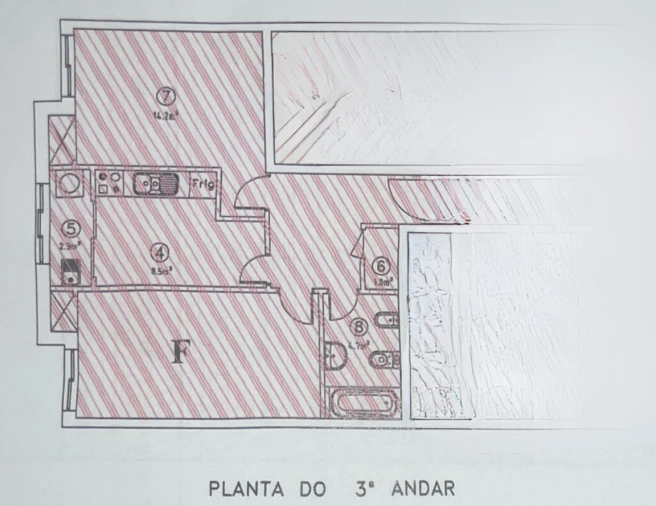 Apartamento T1 para Venda em Matosinhos e Leça da Palmeira Planta 1