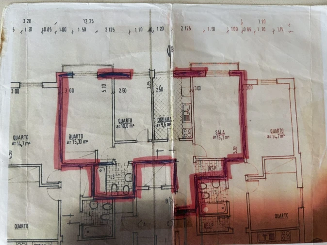 Apartamento T2 para Venda em Cadaval e Pêro Moniz Planta 1