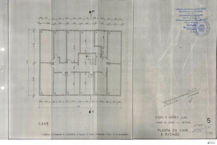 Apartamento T2 para Venda em Setubal (São Sebastião) Planta 1