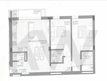Apartamento T2 para Venda em Paranhos