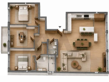 Apartamento T3 para Venda em Alvalade