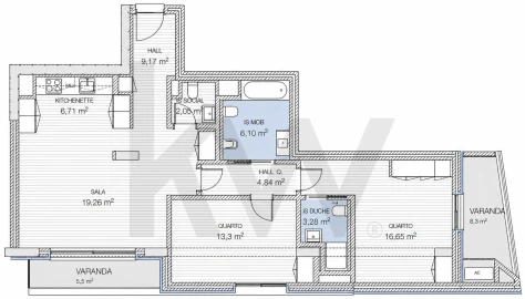 Apartamento T2 para Arrendamento em Santa Clara