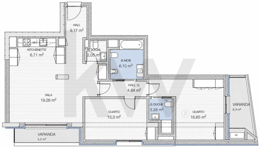 Apartamento T2 para Arrendamento em Santa Clara Foto 37
