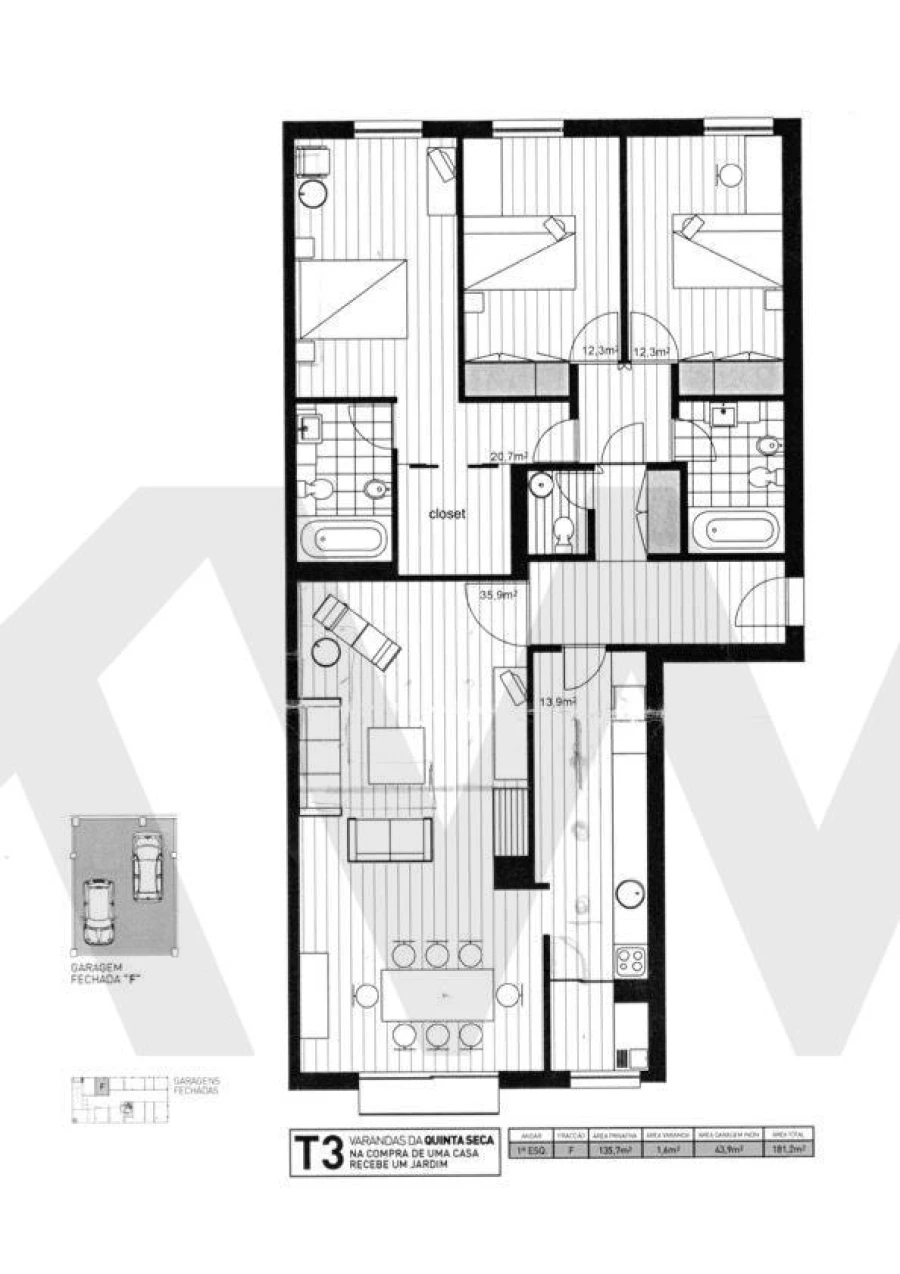 Apartamento T3 para Venda em Matosinhos e Leça da Palmeira Foto 38