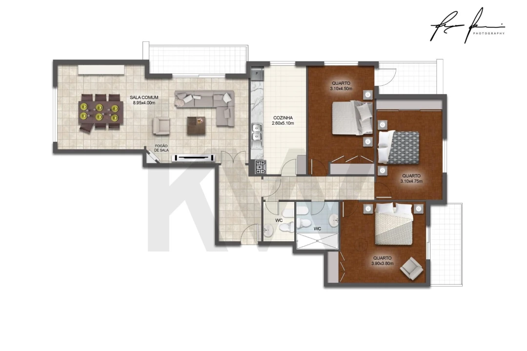 Apartamento T3 para Venda em Carcavelos e Parede Foto 39