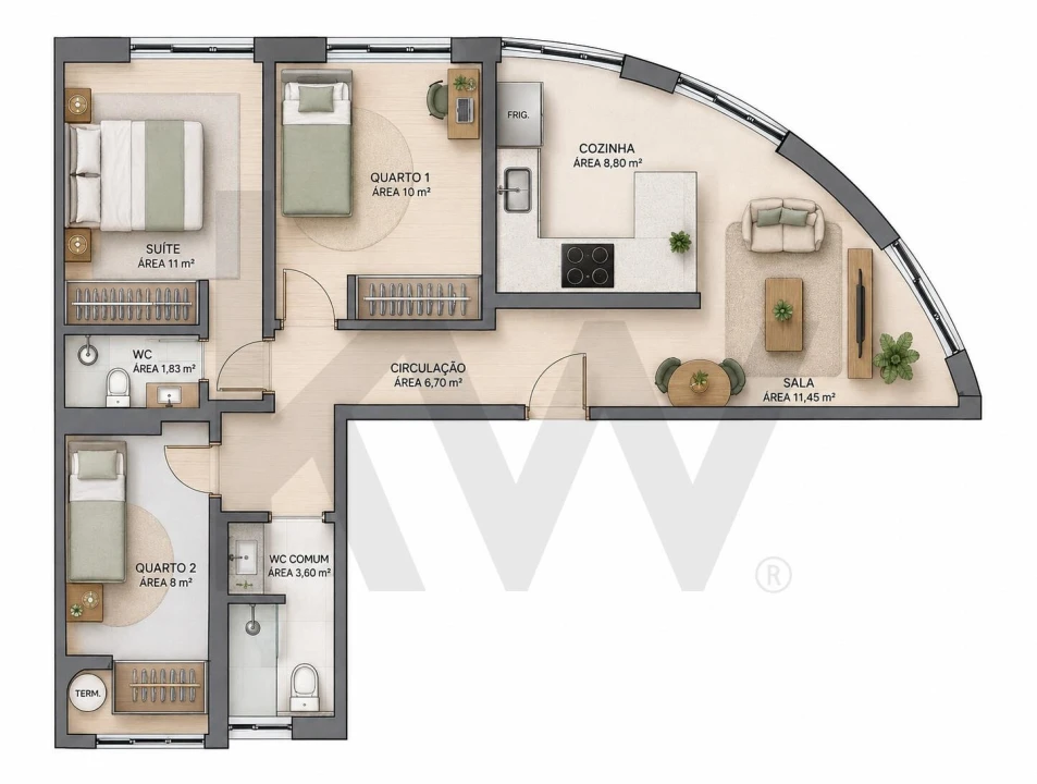 Apartamento T3 para Venda em Campo de Ourique Foto 36