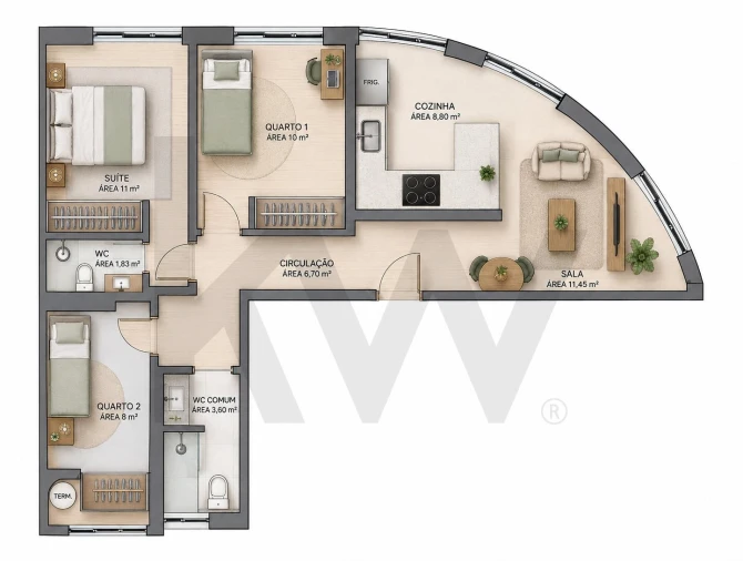 Apartamento T3 para Venda em Campo de Ourique Foto 36