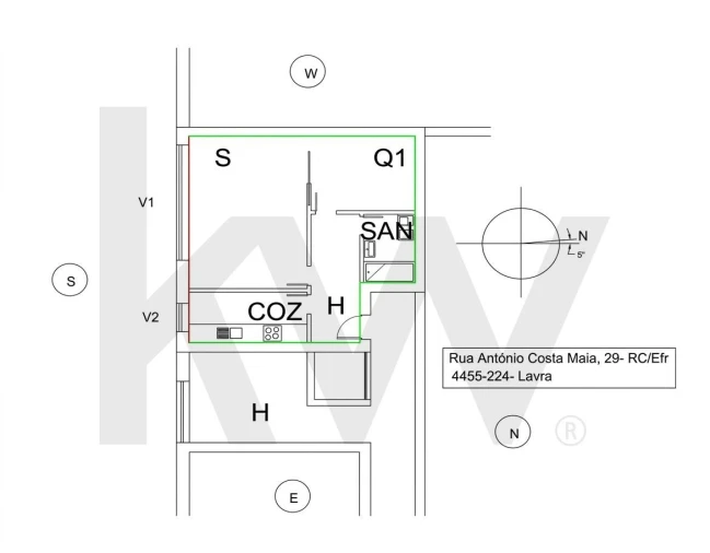 Apartamento para Venda em Perafita, Lavra e Santa Cruz do Bispo Planta 1