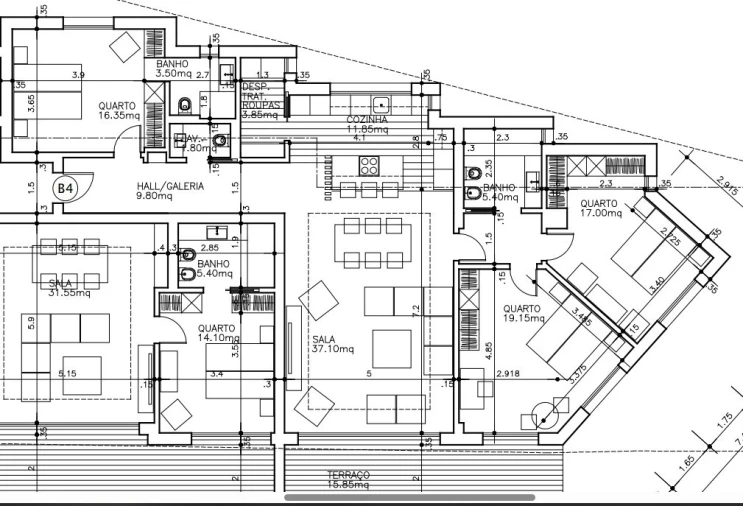 Apartamento T3 para Venda em Alcabideche Planta 1