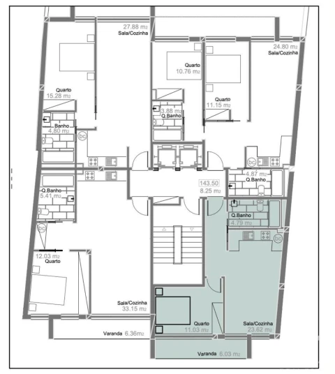 Apartamento T2 para Venda em Mafamude e Vilar do Paraíso