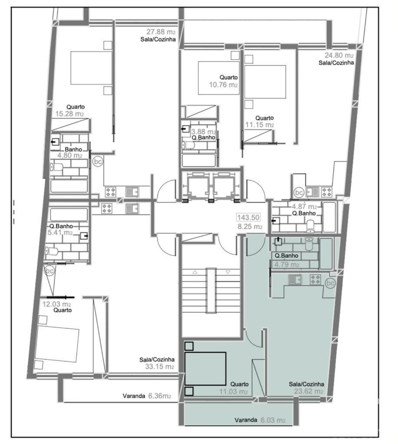 Apartamento T2 para Venda em Mafamude e Vilar do Paraíso Foto 1