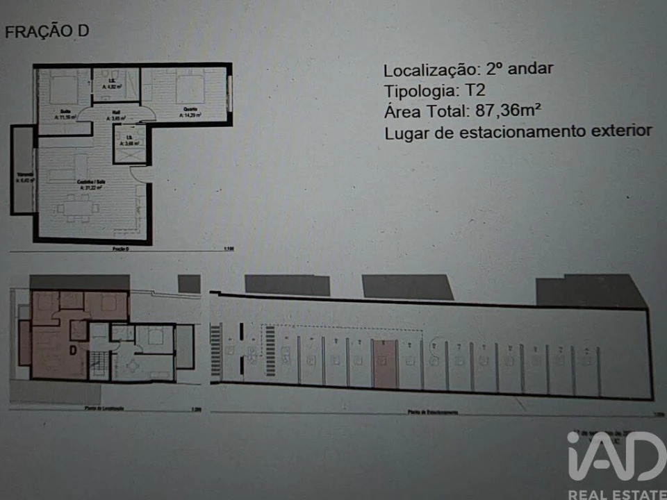 Apartamento T2 para Venda em Mafamude e Vilar do Paraíso Foto 2