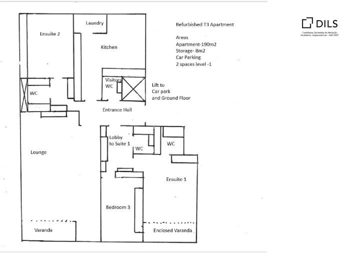 Apartamento T3 para Venda em Ramalde Planta 1