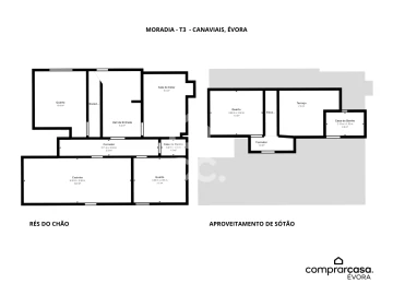 Moradia T3 para Venda em Canaviais