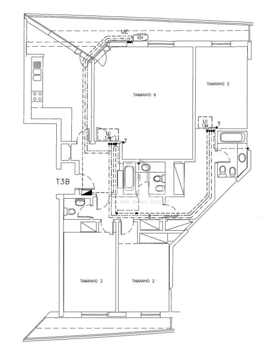 Apartamento T3 para Venda em Campolide Planta 1