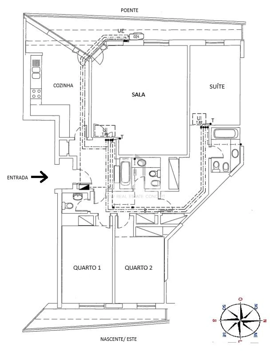 Apartamento T3 para Venda em Campolide Planta 1