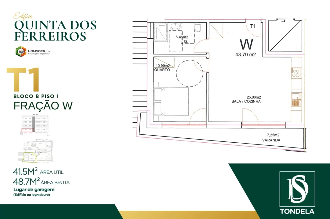 Apartamento T1 para Venda em Tondela e Nandufe Foto 1