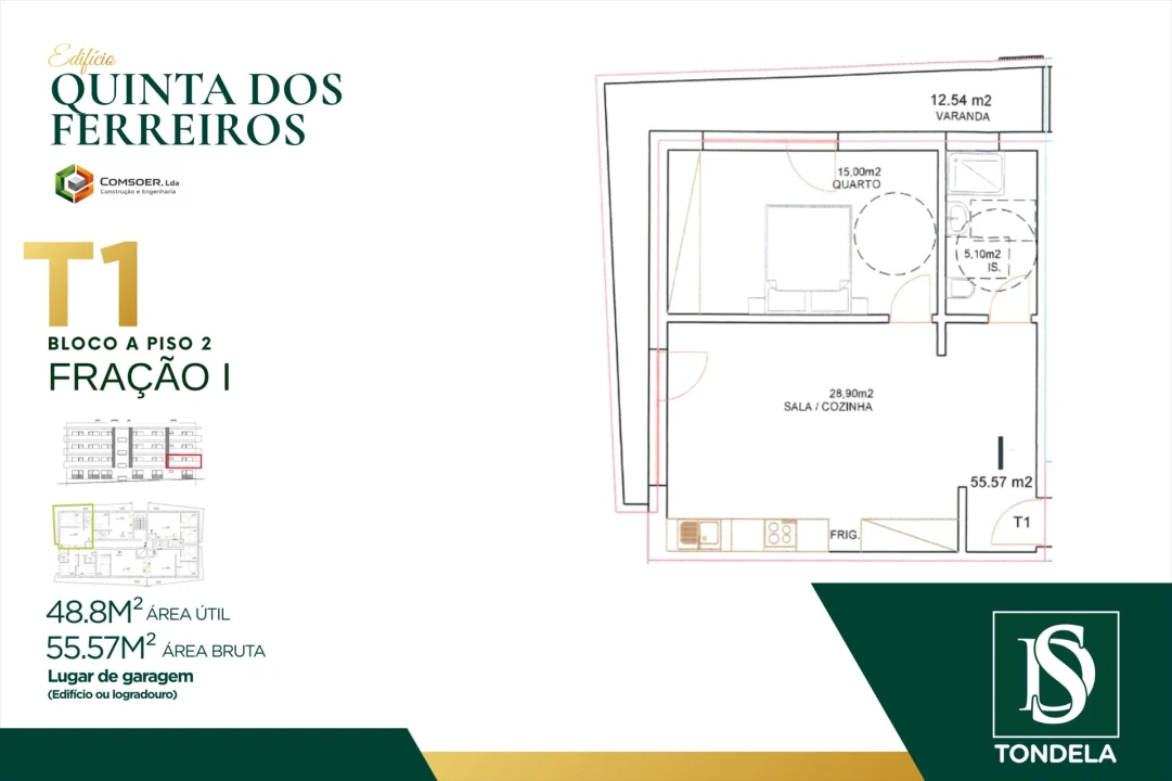 Apartamento T1 para Venda em Tondela e Nandufe Foto 1