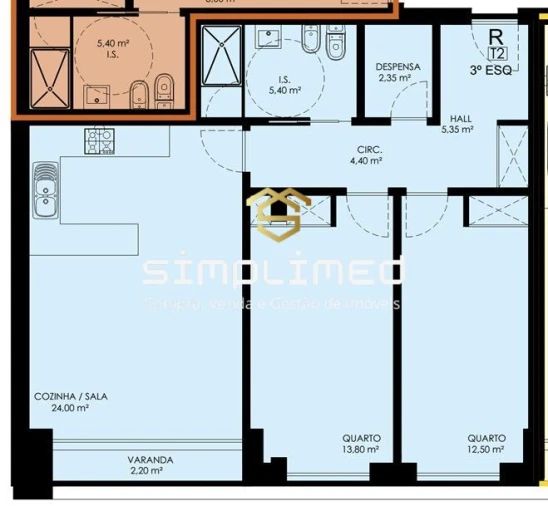 Apartamento T2 para Venda em Covilhã e Canhoso Foto 32