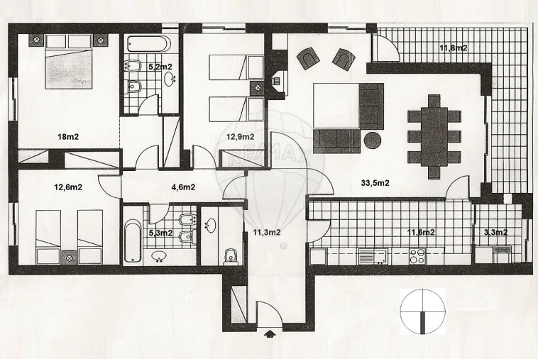 Apartamento T3 para Arrendamento em Canidelo Foto 9