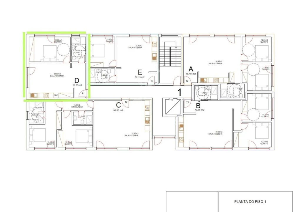 Apartamento T1 para Venda em Tondela e Nandufe Foto 5