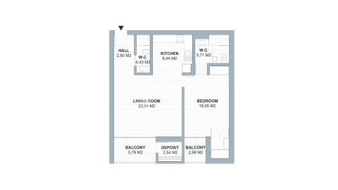 Apartamento T1 para Venda em Quarteira
