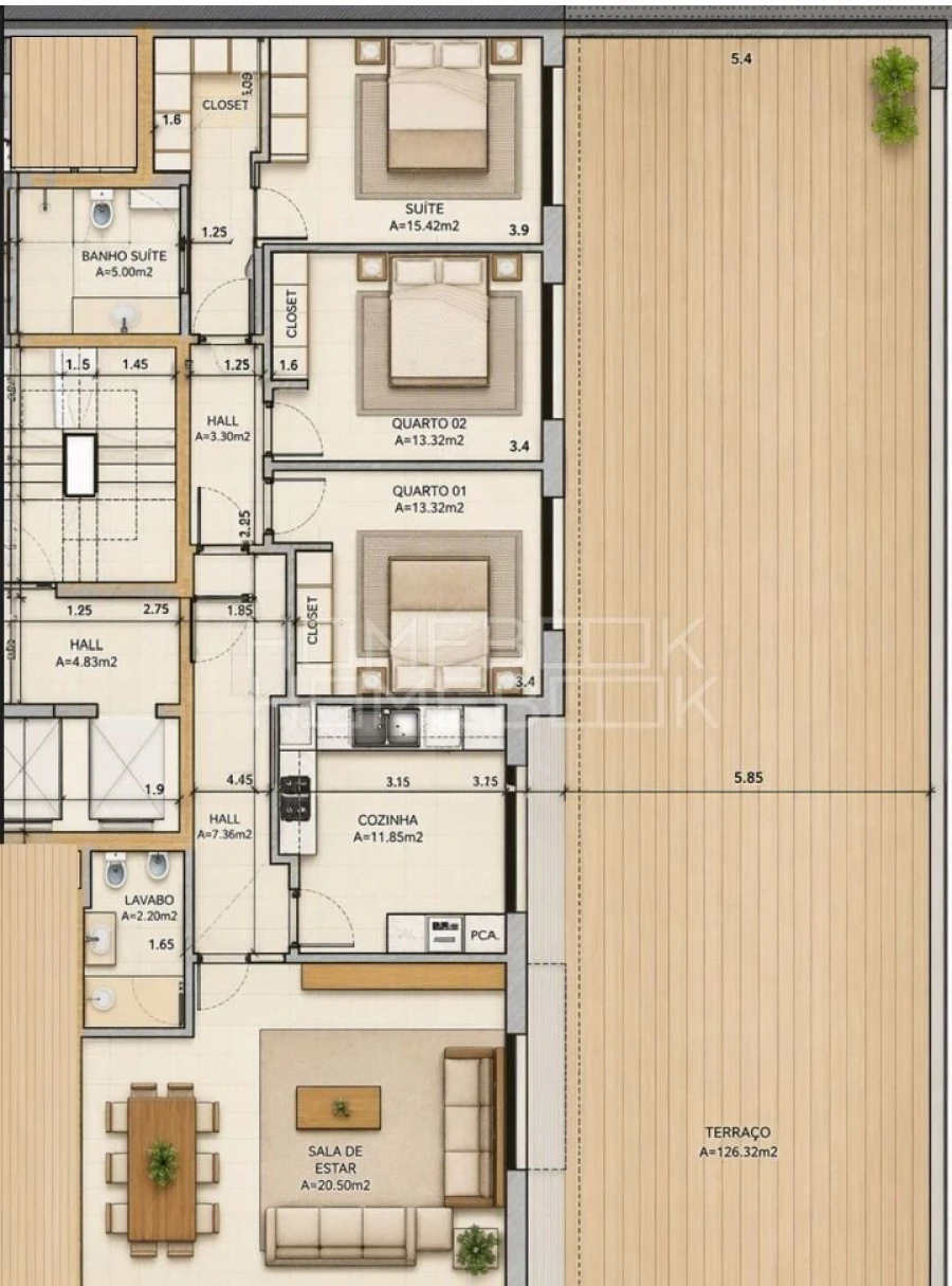 Apartamento T3 para Venda em Camarate, Unhos e Apelação Planta 1