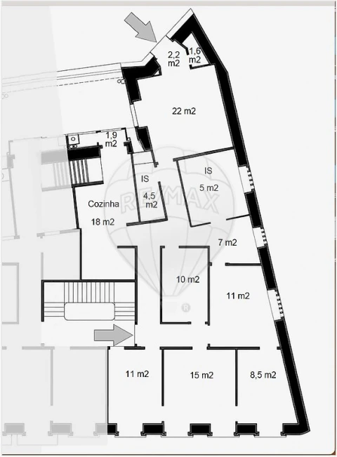 Apartamento T3 para Venda em Santa Maria Maior