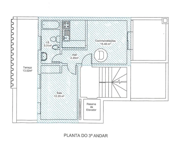 Apartamento para Venda em Vila Real de Santo Antonio Planta 1