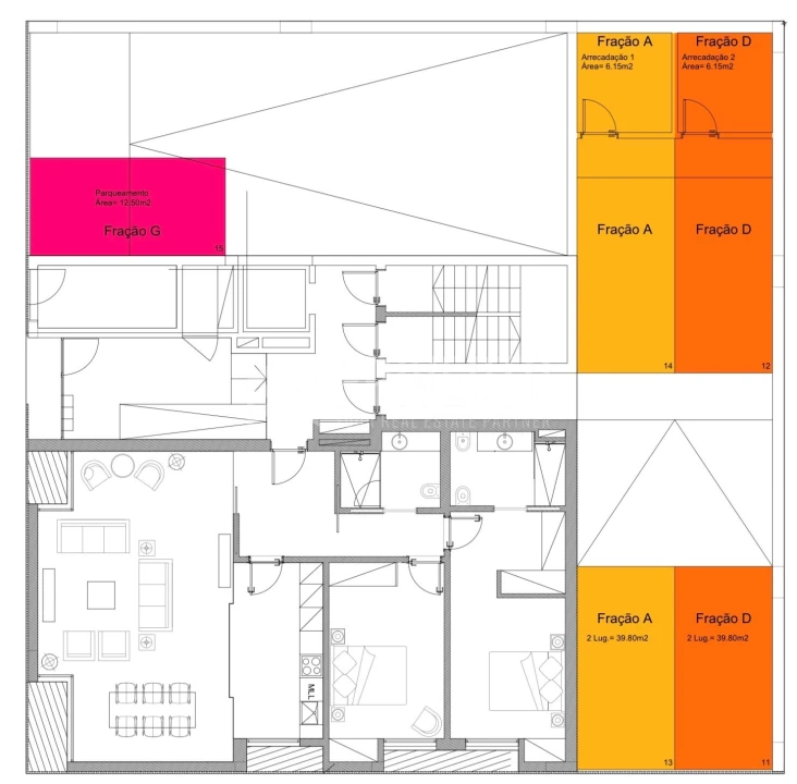 Apartamento T2 para Venda em Falagueira-Venda Nova Planta 2
