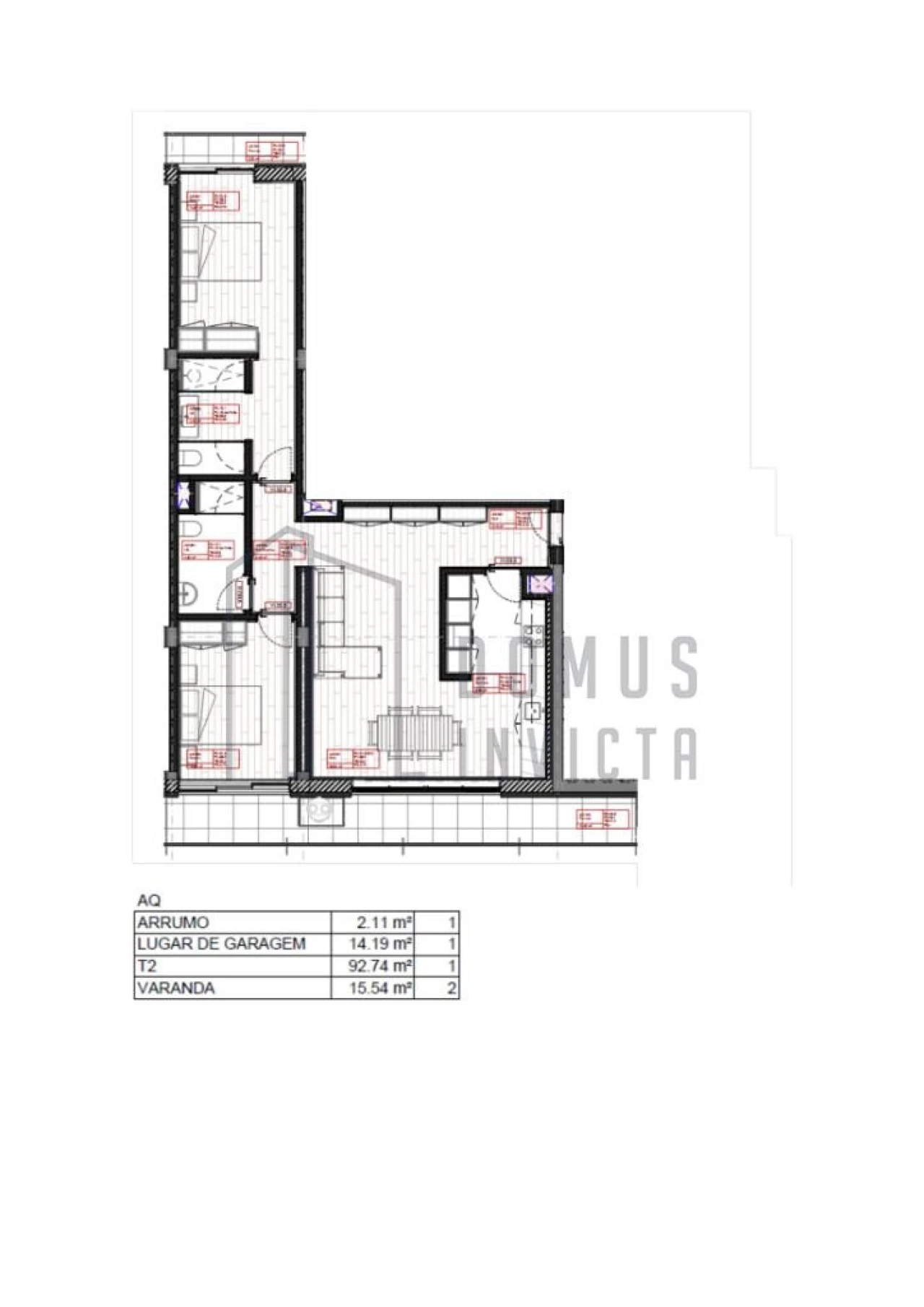 Apartamento T2 para Venda em Paranhos Foto 12