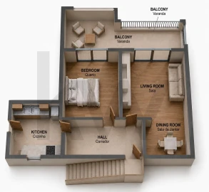 Apartamento T2 para Venda em Porches