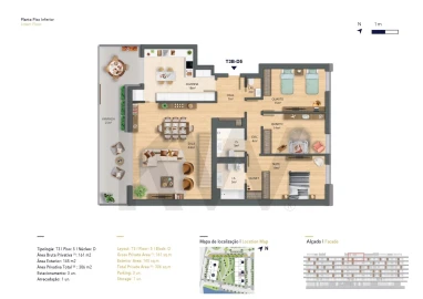 Apartamento T3 para Venda em Póvoa de Santa Iria e Forte da Casa