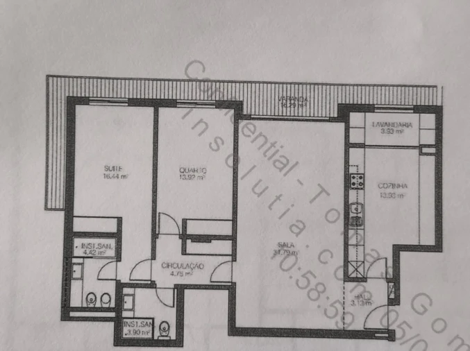 Apartamento T2 para Arrendamento em Oeiras e São Julião da Barra, Paço de Arcos e Caxias Planta 1