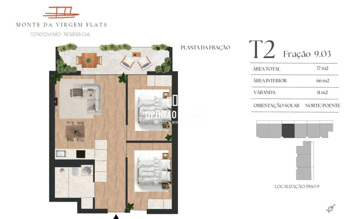 Apartamento T2 para Venda em Vilar de Andorinho Foto 8