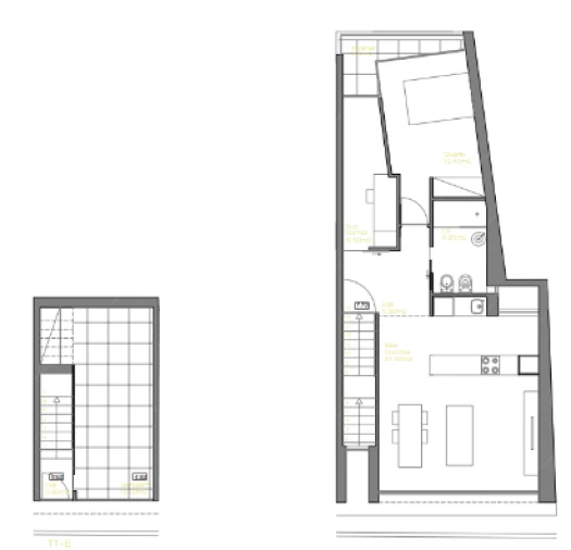 Apartamento T2 para Venda em Caminha (Matriz) e Vilarelho Planta 1