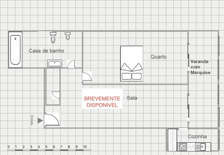 Moradia T2 para Venda em Alfena Planta 1