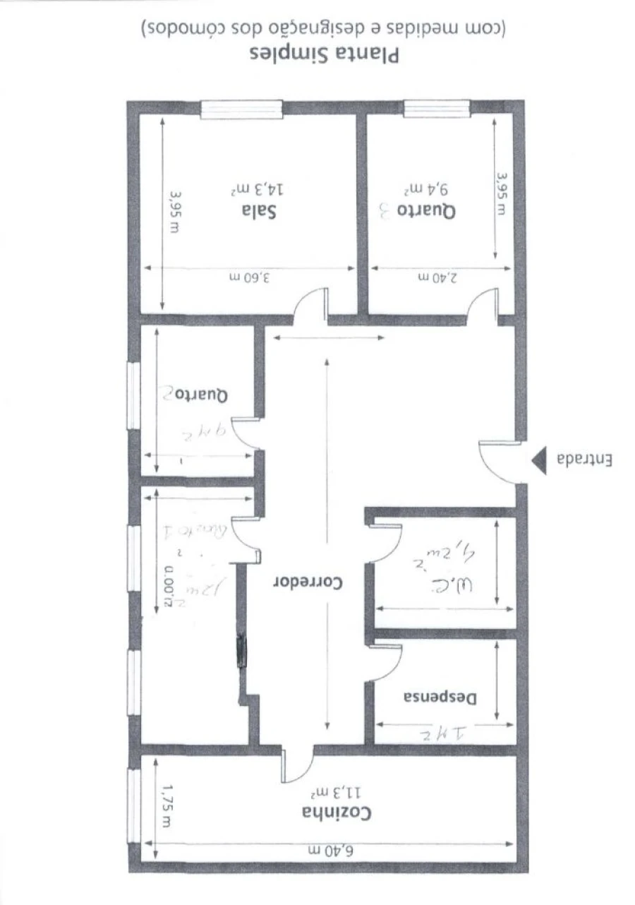 Apartamento T3 para Venda em Alto do Seixalinho, Santo André e Verderena Planta 1