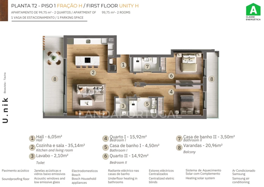 Apartamento T2 para Venda em Tavira (Santa Maria e Santiago) Foto 20