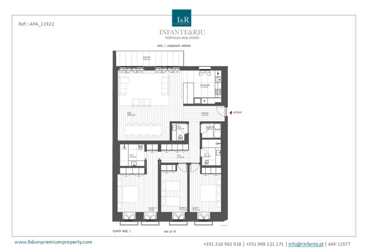Apartamento T3 para Venda em Arroios Planta 1