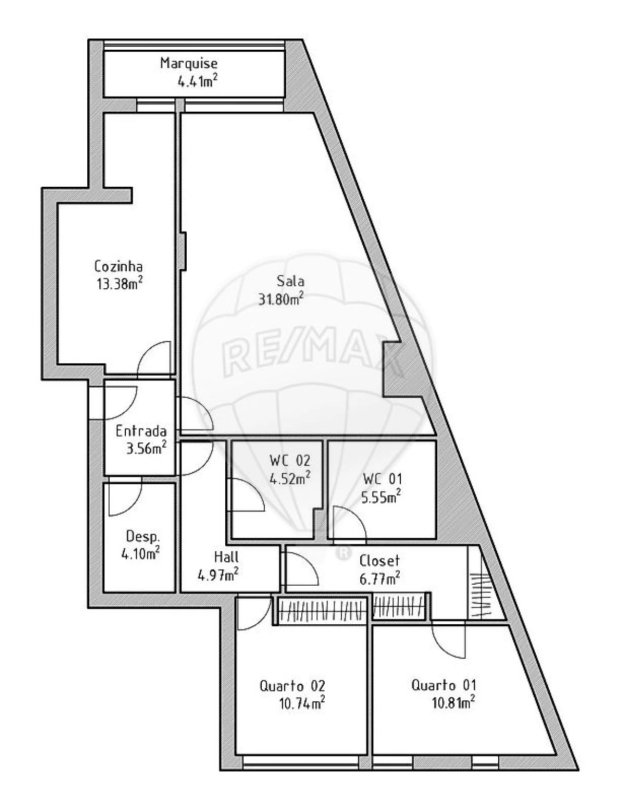 Apartamento T2 para Venda em Pedrouços Foto 28