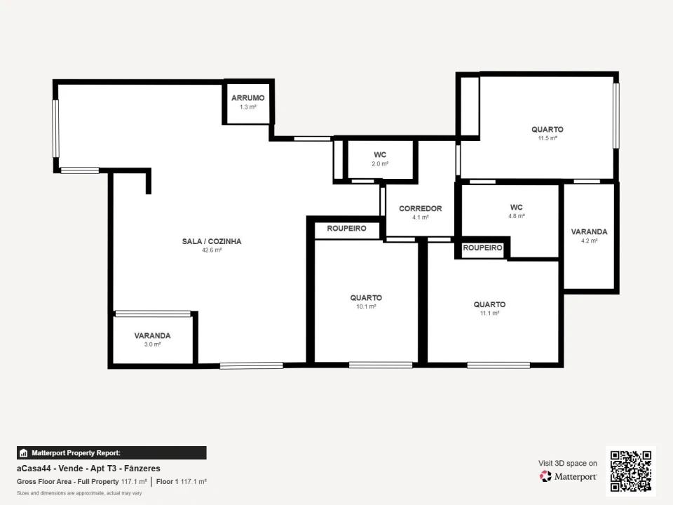 Apartamento T3 para Venda em Fânzeres e São Pedro da Cova Foto 37
