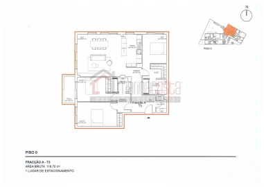 Apartamento T3 para Venda em Atouguia da Baleia