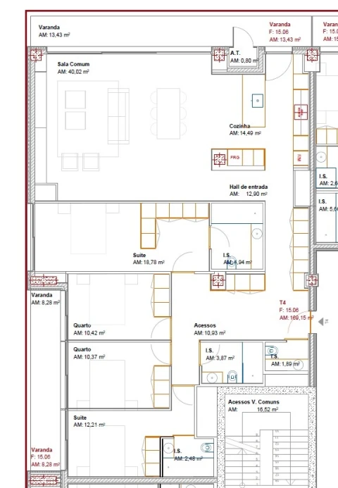 Apartamento T4 para Venda em Ramalde
