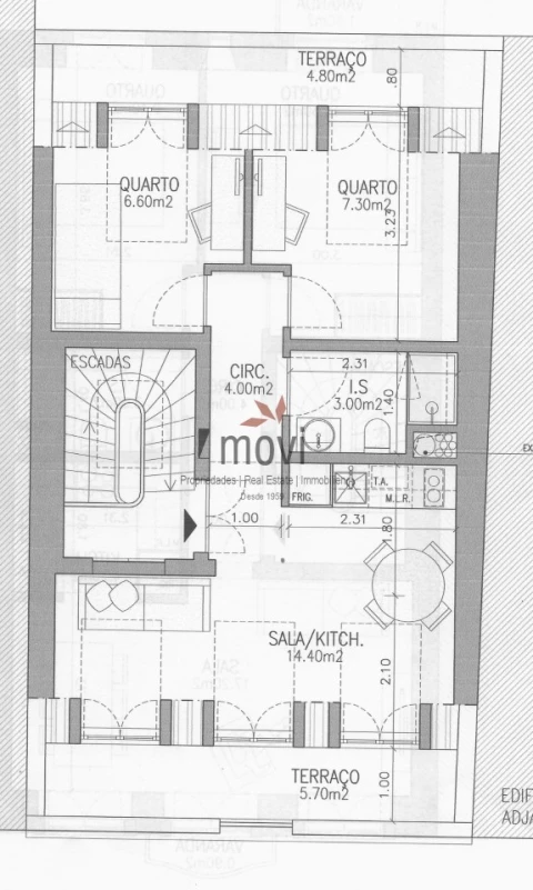 Apartamento T2 para Venda em São Vicente